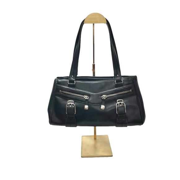 Cole Haan Alexa Leather Shopper Bag (Black) - Picture 2 of 12